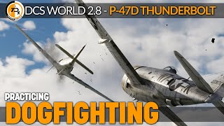 DCS Dogfight WW2 - P-47 Thunderbolt practice