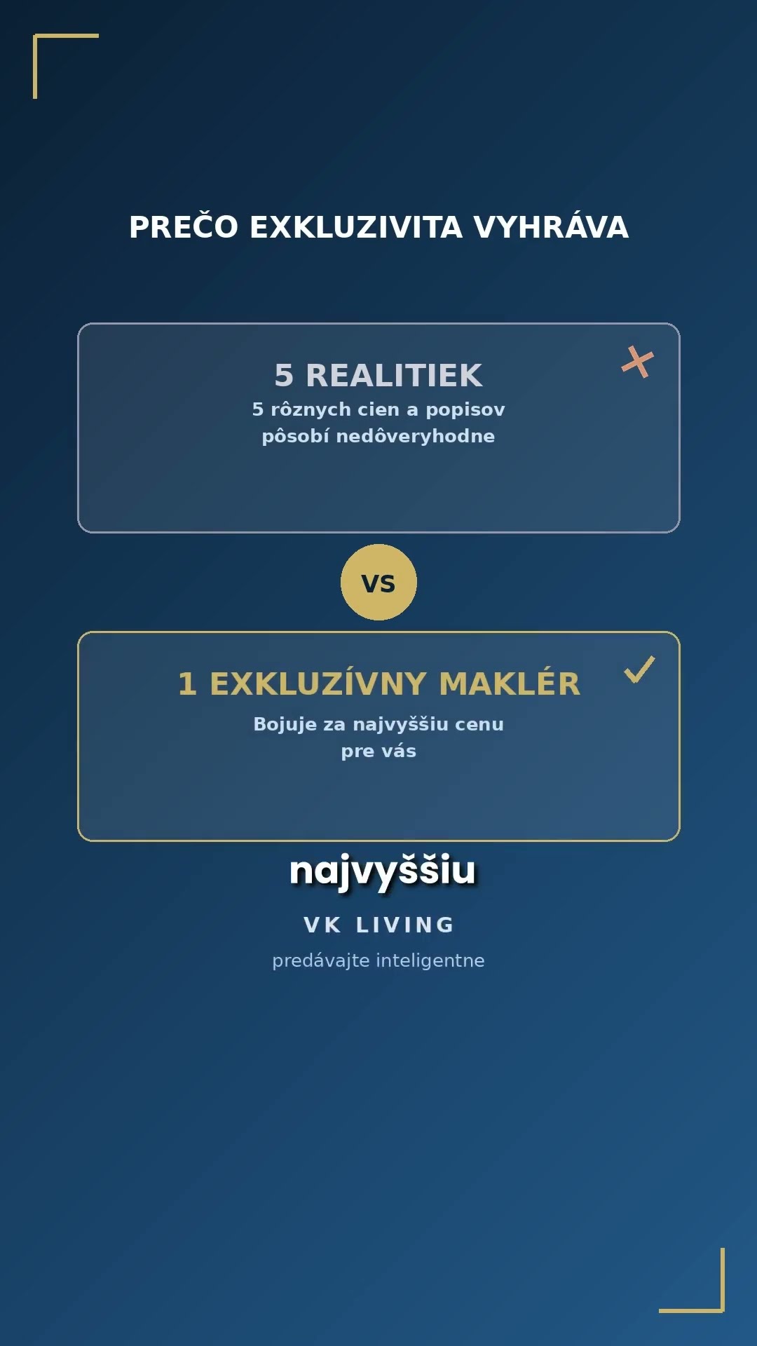🏠 Myslíte si, že 5 realitiek predá váš byt rýchlejšie?