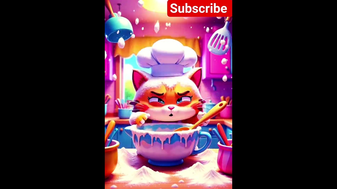 “Chef Cat Cake Chaos 😹🍰 | Funny Cartoon Short” 