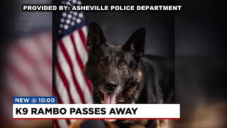 Asheville Police Department K-9 passes away after six years of service