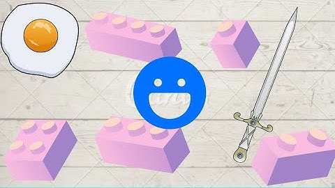 How to make sword and an egg by lego blocks