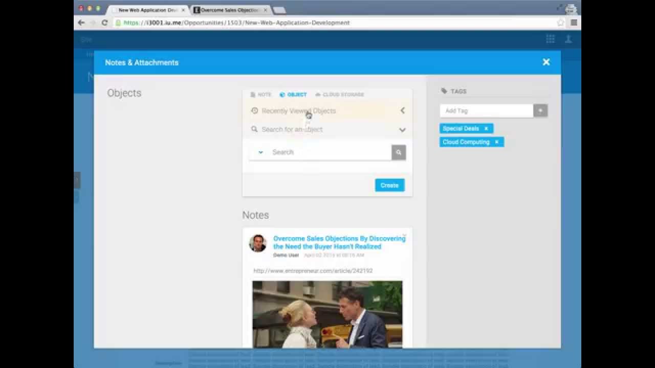 IU.ME DEMO - How to Benefit From Using The Notes & Attachments Helper Tool