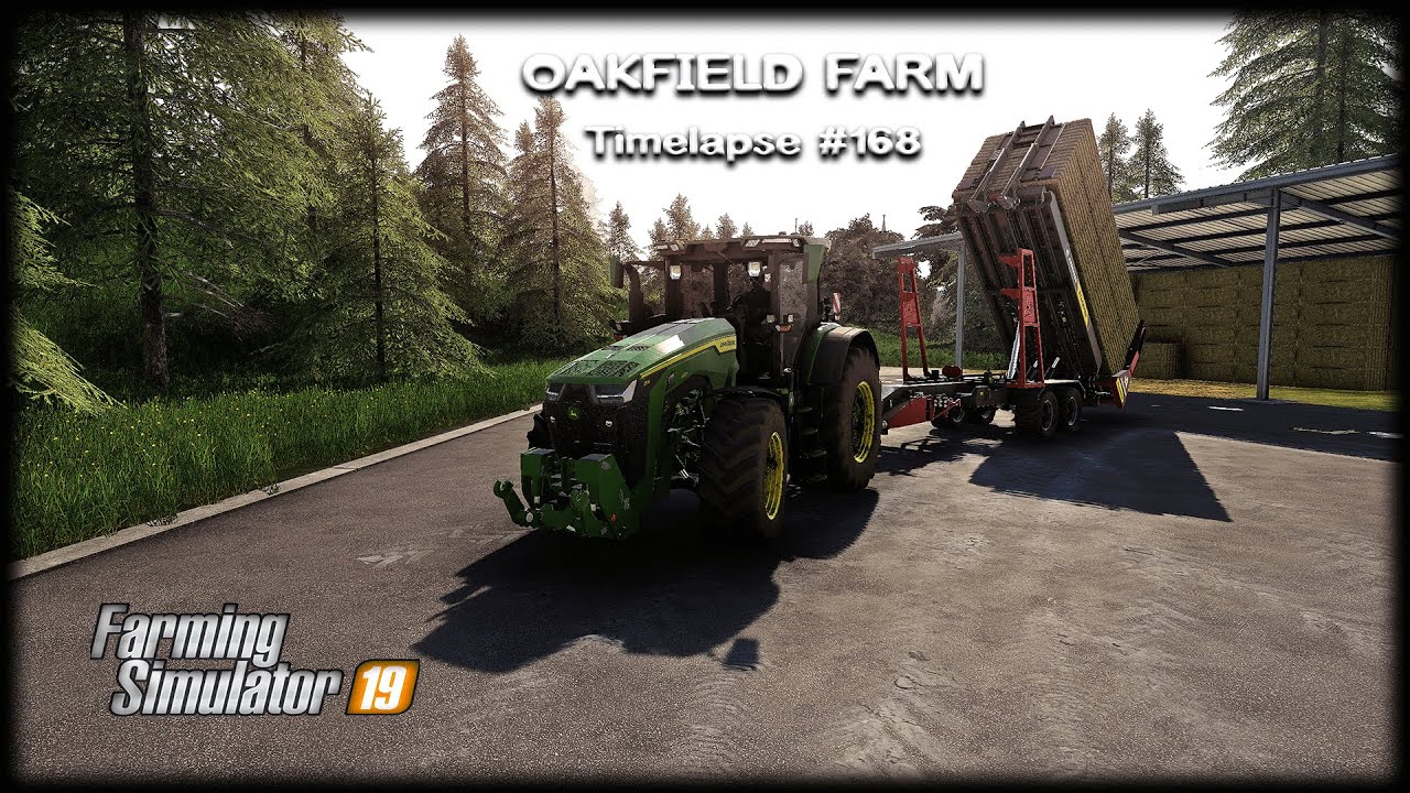 Selling cookies & coffee, collecting straw bales, orchard care | Oakfield farm | FS19 Timelapse 