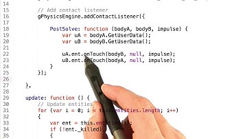 Specifying the Contact Listener - HTML5 Game Development