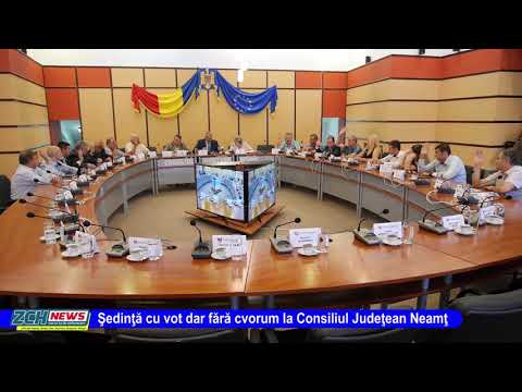 Ședință cu vot, dar fără cvorum la CJ Neamț (VIDEO), ZCH NEWS - sursa ta de informații