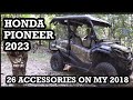 Honda pioneer 10005 accessories 2023        26 different accessories   
