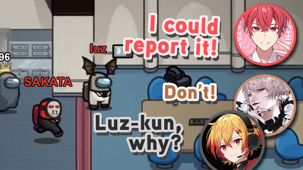 Sakata and Luz being the perfect duo in Among Us 【歌い手切り抜き】【Utaite Eng Sub】