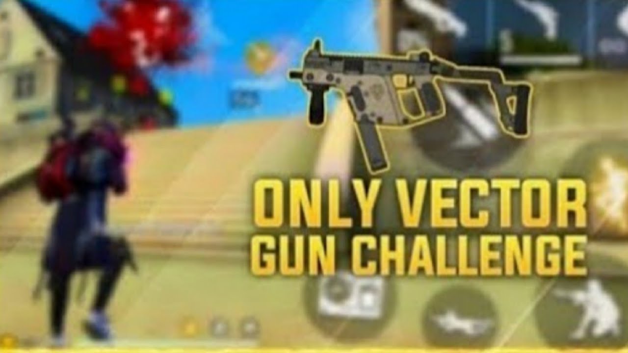 ONLY VECTOR GUN CHALLENGE IN RANK - FF ROYAL GAMER