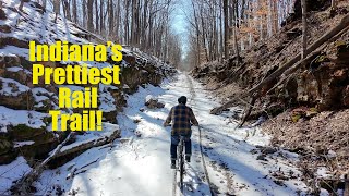 Cycling Indiana's Most Beautiful Rail Trail. The Milwaukee Road Trail.