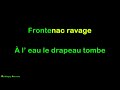 Frontenac ravage (karaoké)