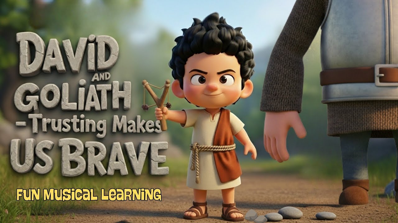 David and Goliath - Trusting makes us brave [Musical learning video]