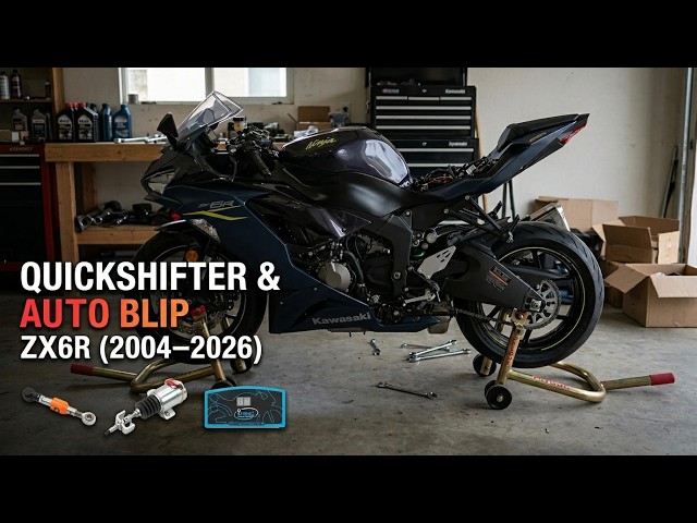 Aufheben アップサイクル IRC AUTOBLIP + QUICKSHIFTER ON ZX6R (2004–2026) - YouTube