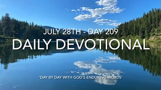 Daily Devotional - Day 209 - Reading through ‘Day by Day with God’s Enduring Words’ By David Guzik 📖