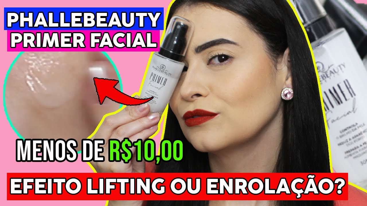 PRIMER FACIAL PHALLEBEAUTY TEM EFEITO LIFTING E DIMINUI OS POROS? RESENHA DE PRIMER BARATINHO SHOPEE