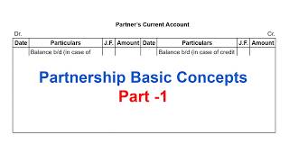#1 Partnership Accounting Basic Concepts + Format Explained #accountantsdesk #bcom #commerce