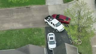 EVCJTF attempted a car stop in reference to a subject with a felony warrant known to carry firearms.