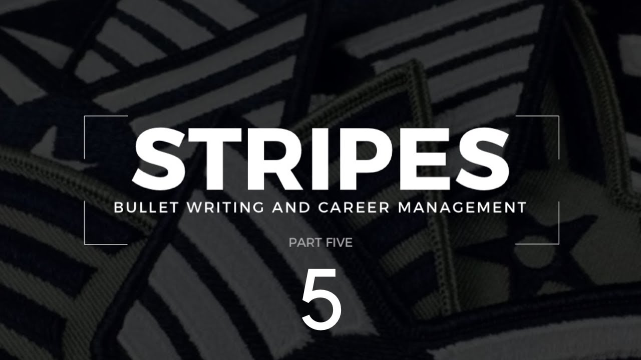 Stripes: Bullet Writing and Career Management (AF Form 910 and 911 Line ...