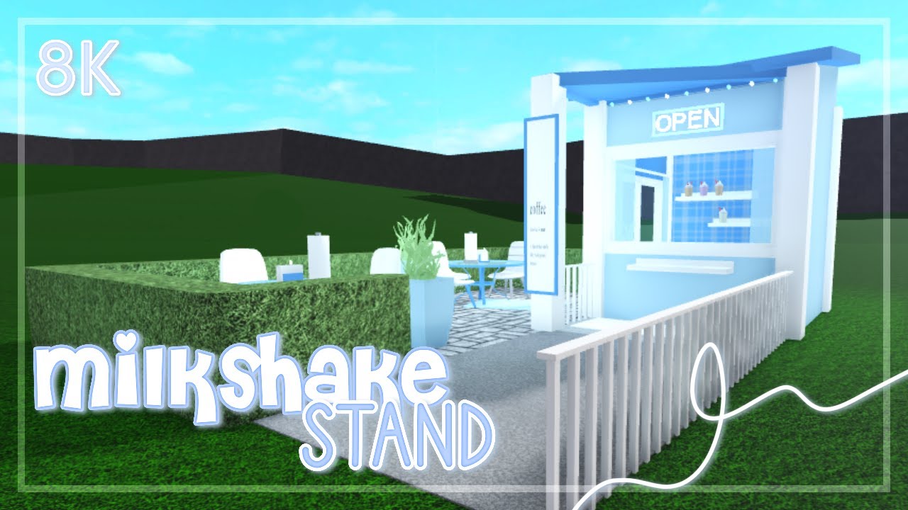 Bloxburg Mini Milkshake Stand No Gamepass ˚ೃ Youtube