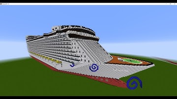 How to build Oasis of the seas part 4. Minecraft ship tutorial