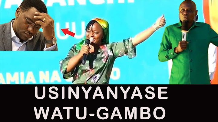 MRISHO GAMBO AFUNGUKA MAZITO BAADA YA MKE WAKE KUSIMAMISHWA KAZI " AANIKA UKWELI "USINYANYASE WATU "