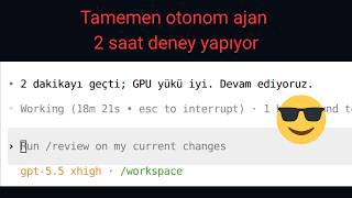 Yapay Zeka Kendi Kendine Kod Yazarsa Ne Olur? (GPT-5.5 Codex - 10x Hızlandırılmış)