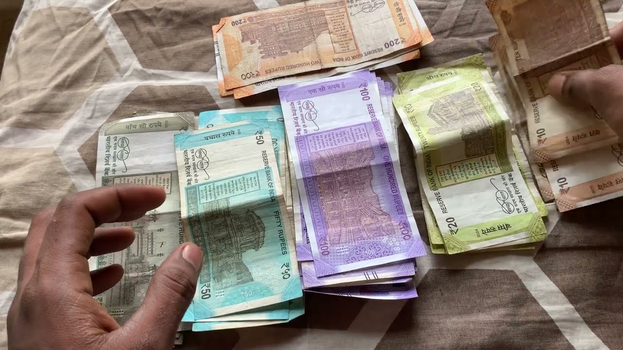 Asmr cash counting video old wallet 