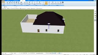 Drawing a roof extension with Plan7Architect