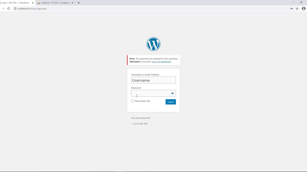 How to Reset a WordPress Password from phpMyAdmin / Resetting Your ...