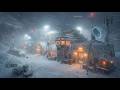 Stranded at an Arctic Research Station | Blizzard Sounds for Deep Sleep & Insomnia Relief