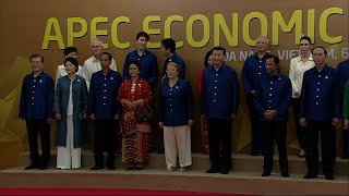 APEC Leaders Pose For Photo Ahead of Dinner