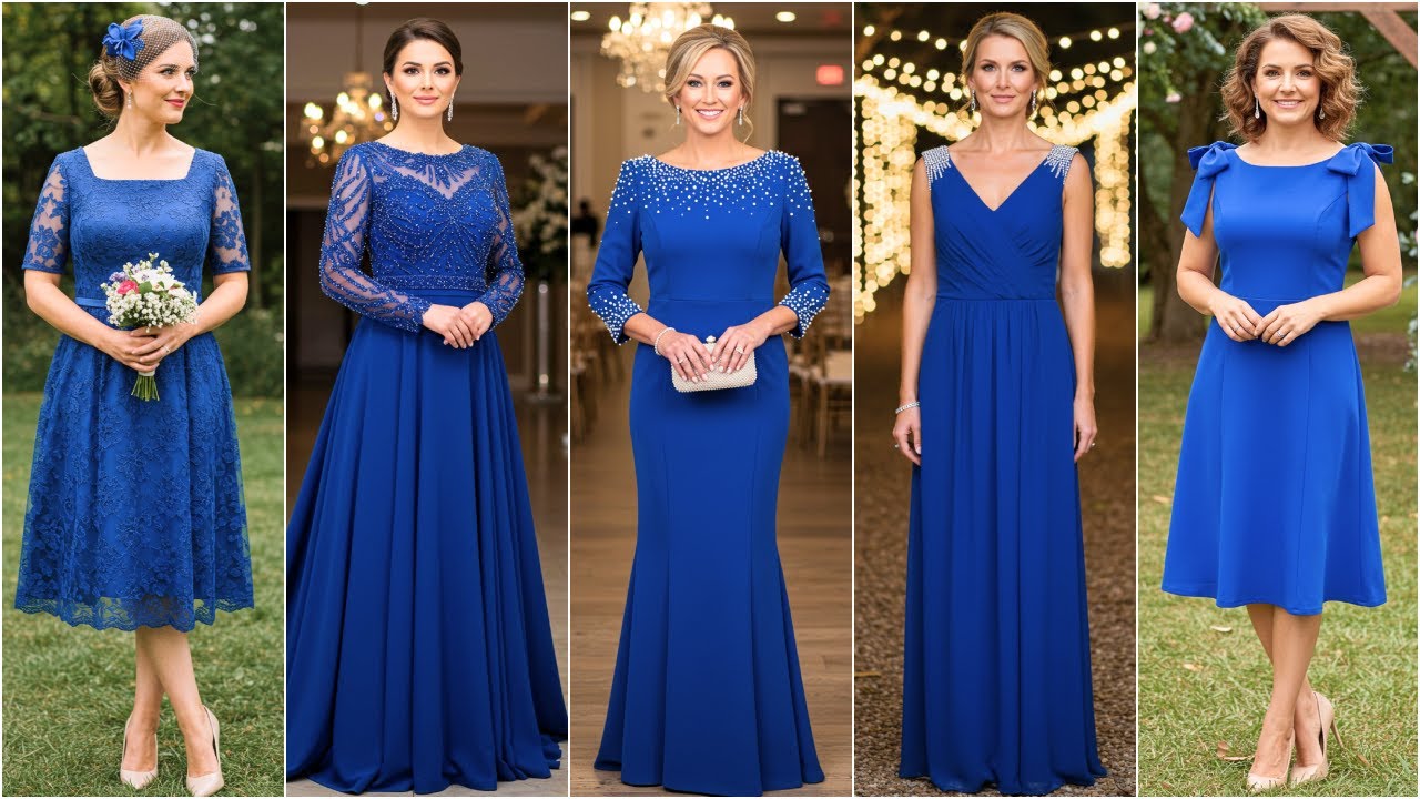blue dress for baby girl Royal Blue Wedding Dress Princess Ball Gown – Lisposa main image 1