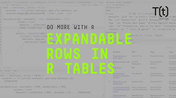 How to create R tables with expandable rows