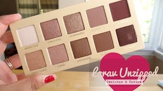 Swatches For Lorac Unzipped & Review