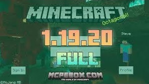 Minecraft Pe 1.19.20 Official Version Released | Minecraft 1.19.20 Crash Problem Fixed