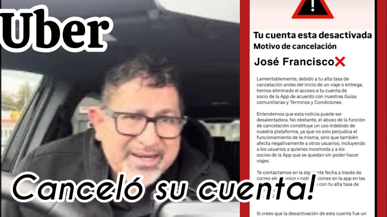 Uber me canceló mi cuenta por Cancelar viajes! - YouTube