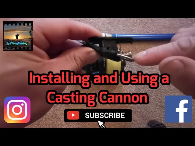 Sea Fishing UK  Installing and Using A Casting Cannon 