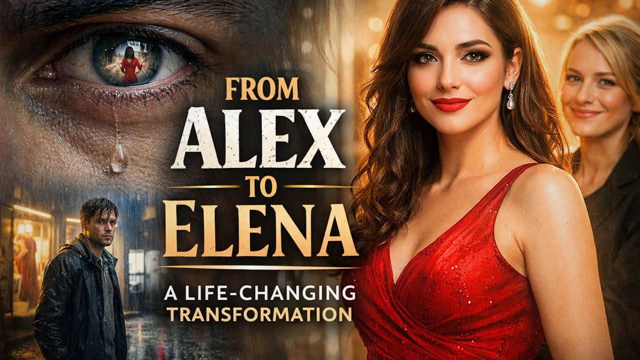 MtF femboy Alex transformed into pretty Elena on a rainy night (Crossdressing Stories) #mtf #tg #ai 