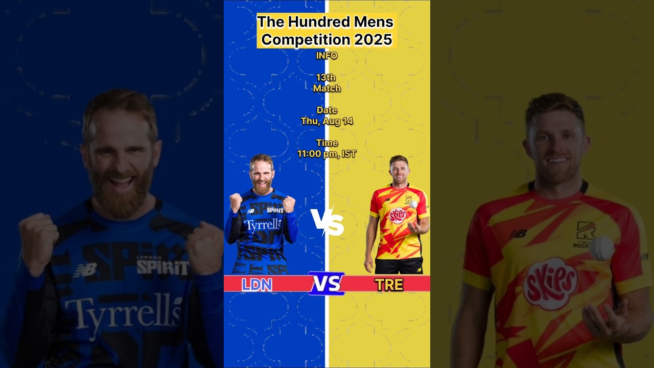 LDN vs TRE Match 13th The Hundred 2025 