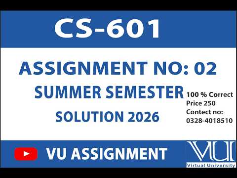 CS601 Summer Assignment No 02 Solution 2026  Solution || BY VU ASSIGNMENT ||