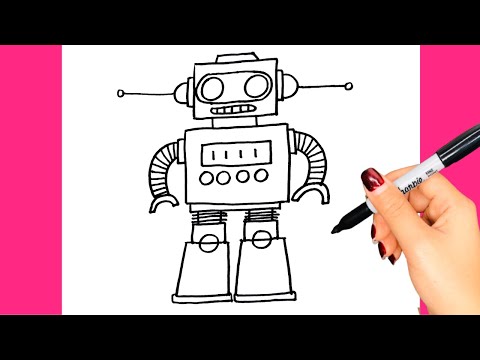 How To Draw A Robot - VẼ ROBOT/THƯ VẼ - YouTube How To Draw A Robot - Vẽ Robot/Thư Vẽ - Youtube