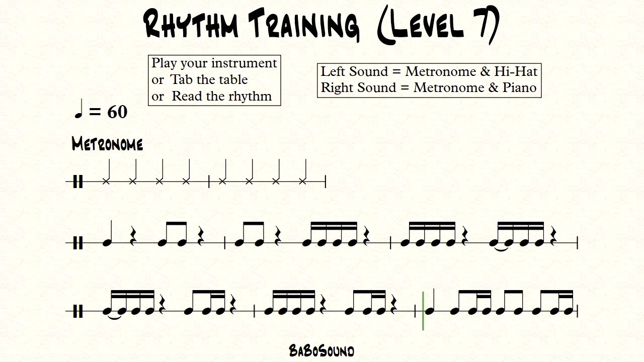 Rhythm Training (Level 7) - YouTube