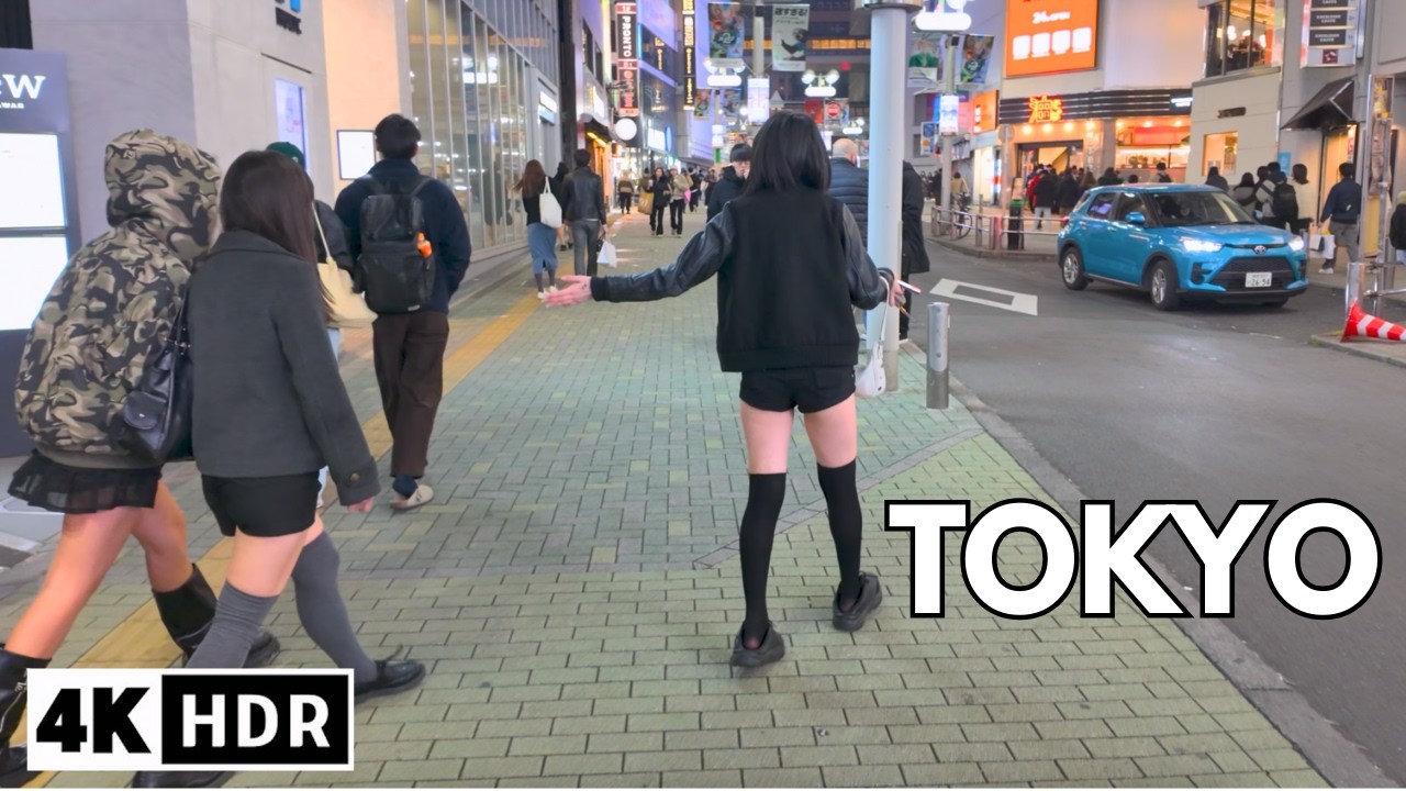 Night Walk in Tokyo’s Most Popular Shopping Street, Shibuya | Japan Walking Tour 4K HDR