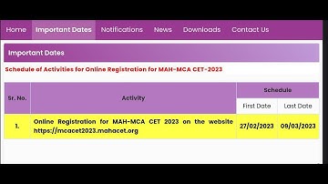 #MAH_CET_2023_Exam_Notification||Complete Application Form Process|| How to Fill MAH -CET MCA Form||