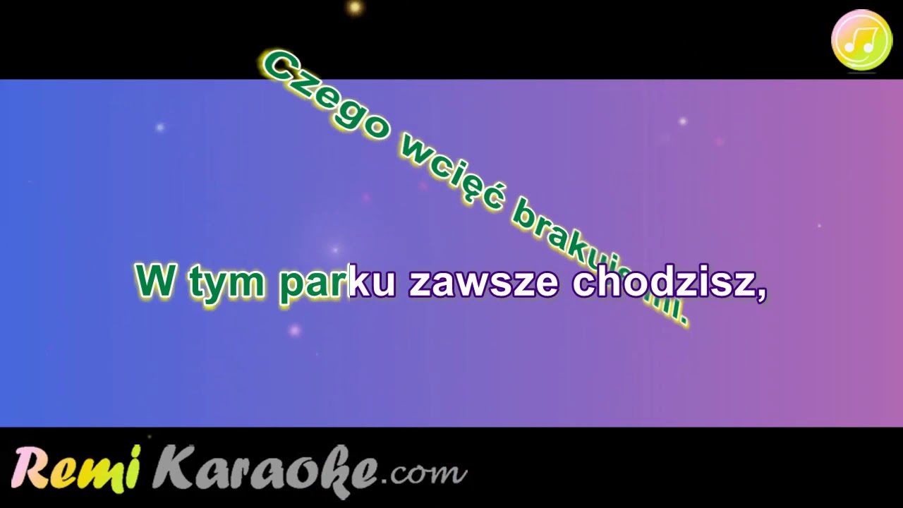 Universe - Deszczowa nieznajoma w parku (karaoke - RemiKaraoke.com)
