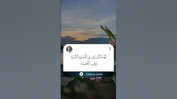 أَلا إِنَّ أَوْلِيَاءَ اللَّهِ لا خَوْفٌ عَلَيْهِمْ (بصوت للقارئ ادريس الكردي💐