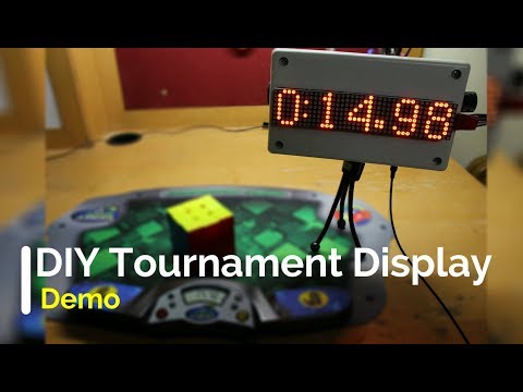 DIY Stackmat Timer Display - Demo