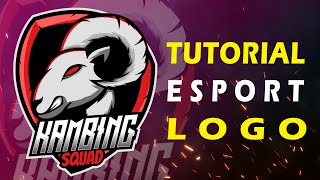 Belajar sketsa logo kambing dari gambar di internet (speed art tutorial)