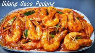 Udang Saus Padang ala Restoran, awas bikin kalap dan ketagihan makan ini..