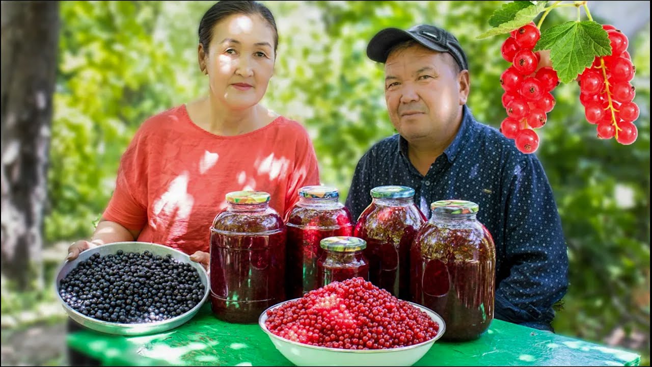 Варенье из свежей красной смородины в деревне и варенье на зиму