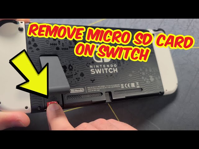 Nintendo Switch How to Install a Micro SD Card 